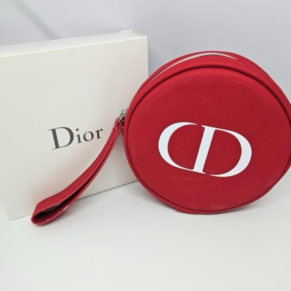 🖤Dior Red Round Clutch